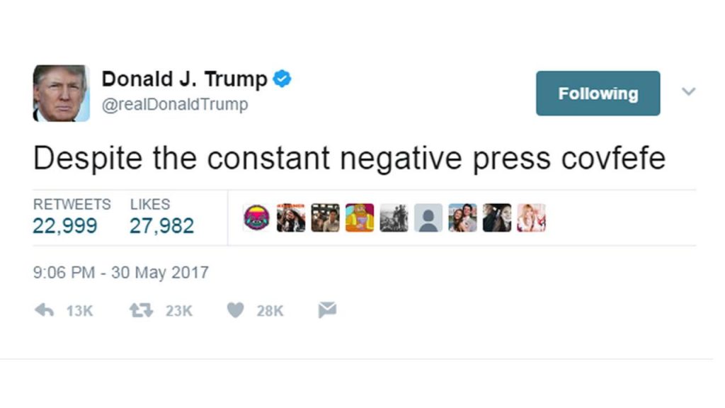 covfefe trump comunicazione