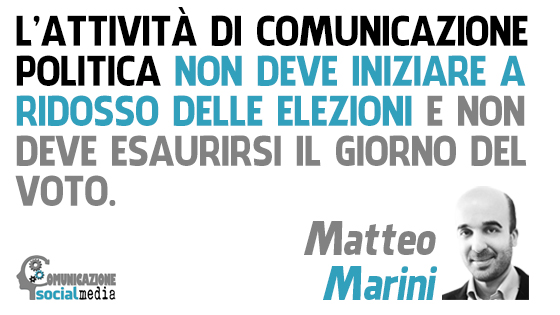 matteo marini tecniche di comunicazione politica