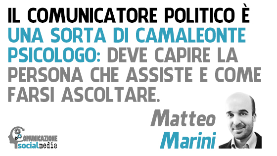 matteo marini tecniche di comunicazione politica