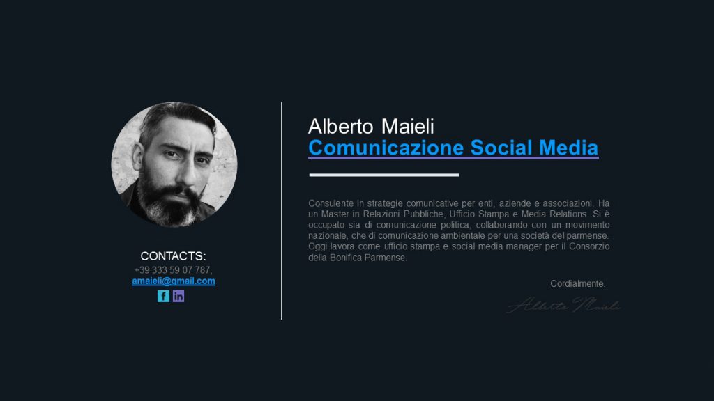 Alberto Maieli web business card